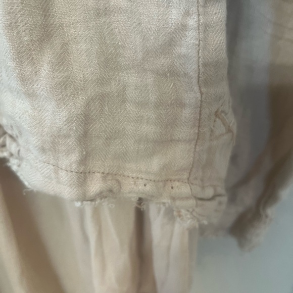 FREE PEOPLE ruffled double breasted coat / jacket S New - Picture 6 of 8